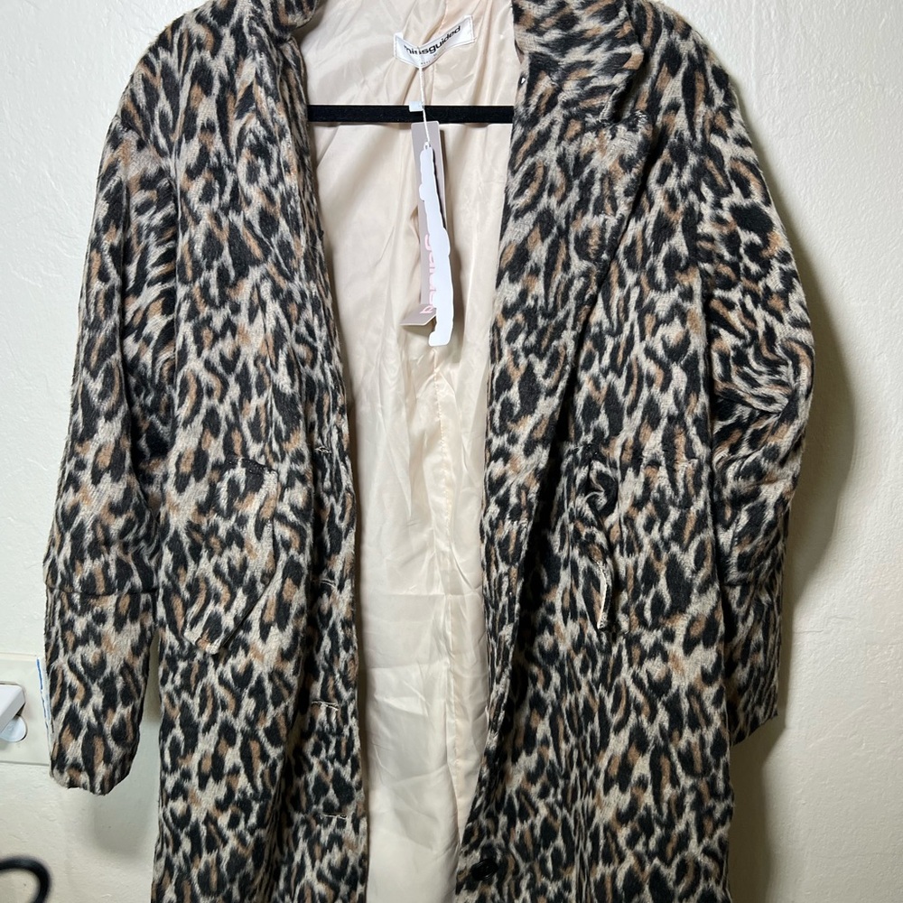 Missguided Animal Print Jacket Brand New